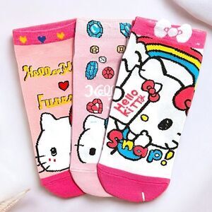 Sanrio Hello Kitty Socks Set Of 3 Pairs
